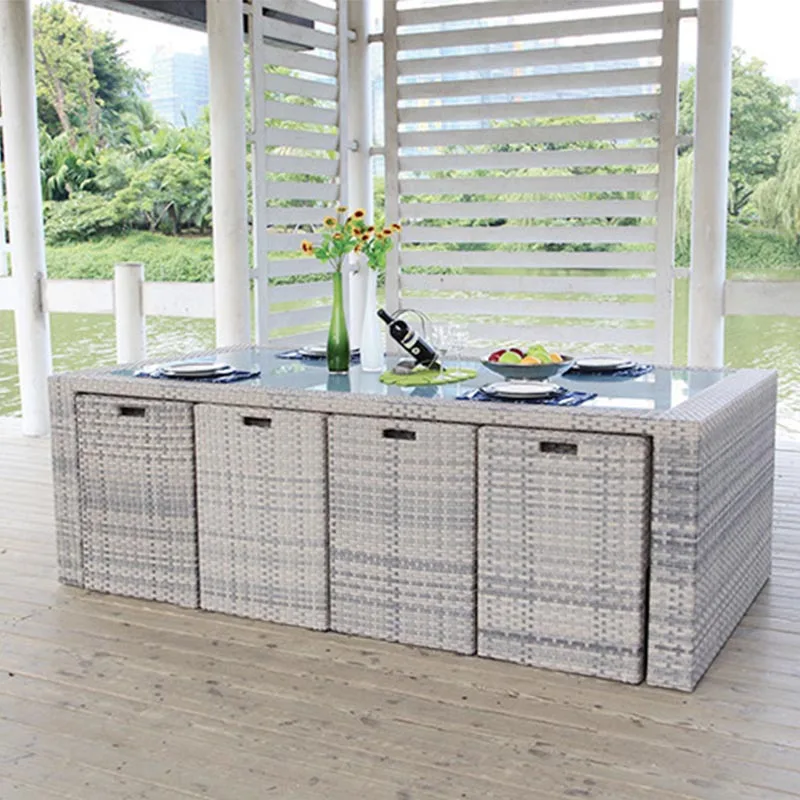 Outdoor Furniture Garden Table and Chair Combination Simple Leisure Villa Terrace