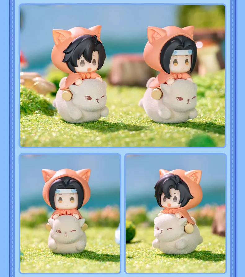 Lu Ming World Mo Dao Zu Shi Süße Tier-Reitfiguren-Serie Blindbox Wei Wuxian Lan Wangji Mini-Figuren-Sammlung Desktop-Ornament – Detail 8