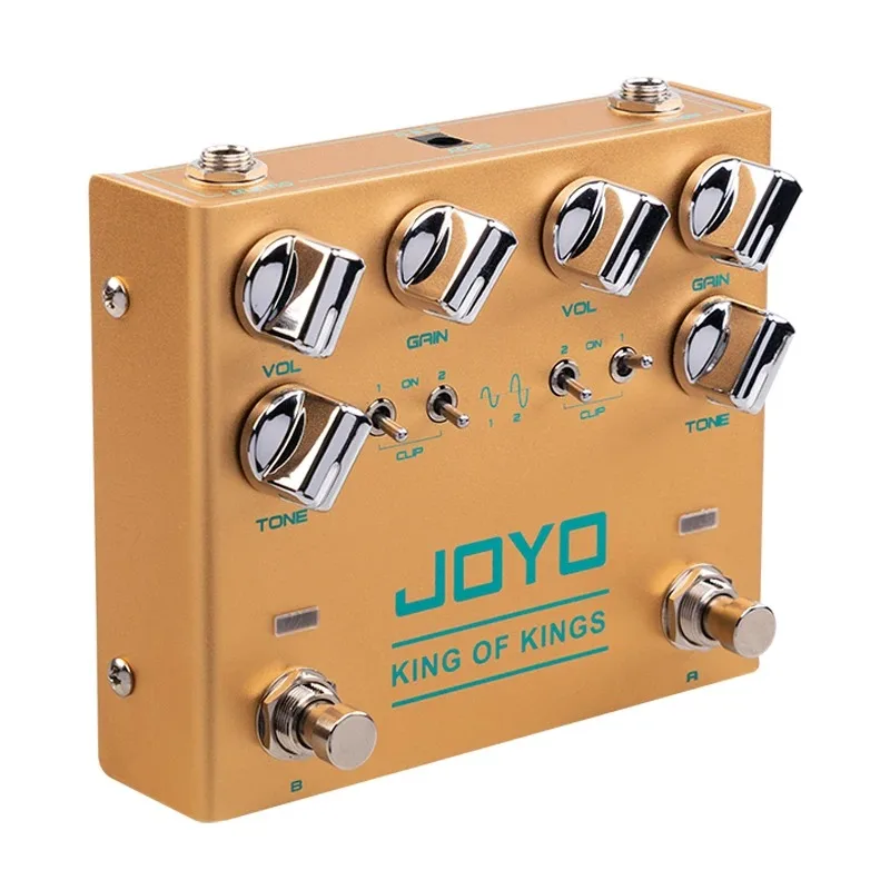 JOYO R-20 KING OF KINGS Vintage Overdrive Guitar Effect Pedal Dual Channel Overdrive Crunch Distortion Effect Multi-Effect Pedal