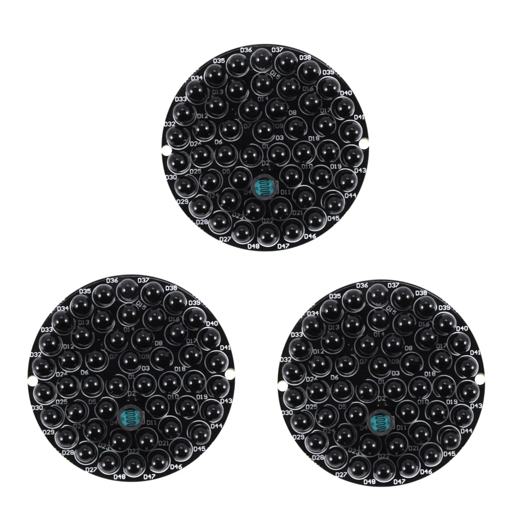ABKQ-3X IR Infrared LED Board 940Nm 48Pcs IR Leds Invisible At Night No Exposure Light Board
