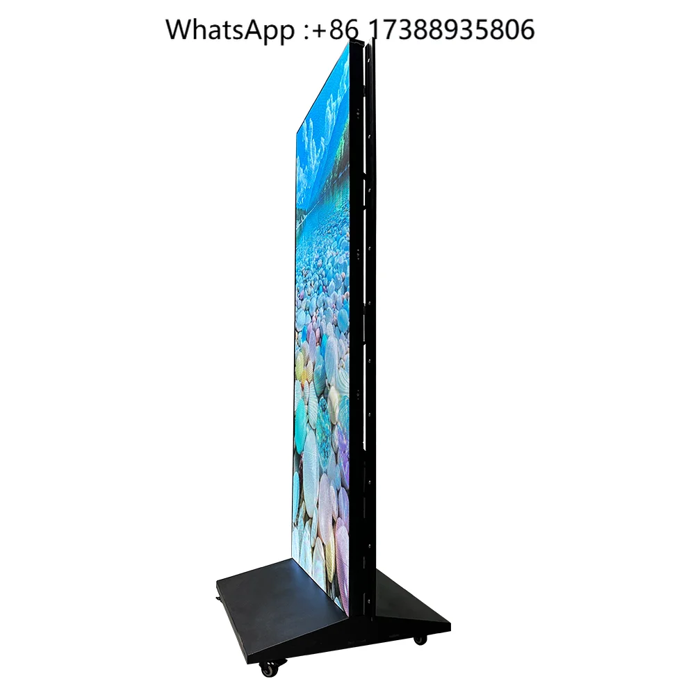 Flip Frame LED Display Machine Full Color Video Poster Screen Portable Digital Signage for Commercial Advertising Events
