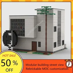 2604PCS MOC Modular Bauhaus Meisterhaus Street View Model Building Blocks Technology Bricks DIY Creative Assembly Kids Toys