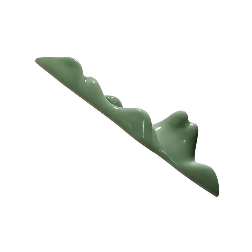 Ceramic Calligraphy Brush Shelf Pen Holder for Chinese Writing Painting Tools Study Accessory Smooth Stable Polished