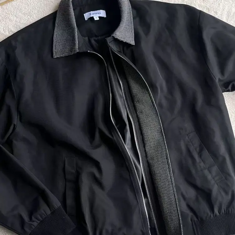 Męska kurtka na wiosnę i jesień, luźny krój, styl streetwear, modny styl high street, Harajuku, koreański styl, casualowa kurtka dla nastolatków.