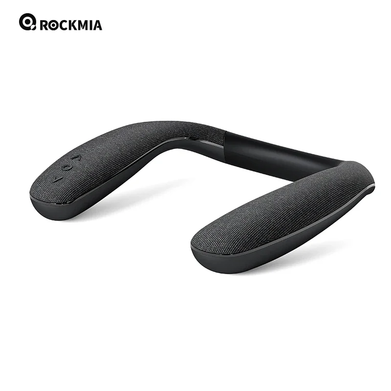 Rockmia Brand Neckband Bluetooth Speaker EBS-908 Gray 6w BT 5.0 Wireless Stereo Boom for House Working Game Walking Cycling