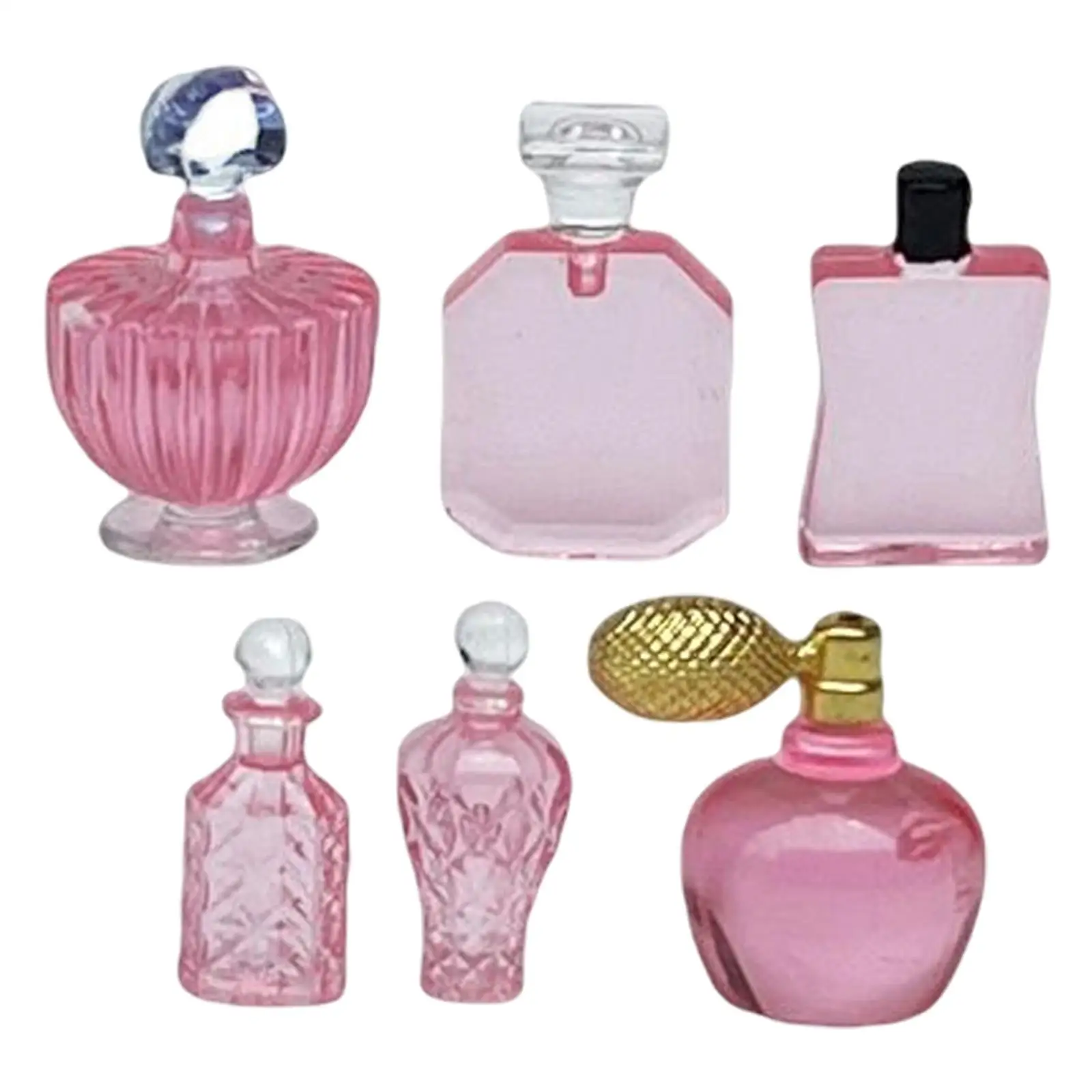 Garrafas miniatura para Game Girl, Doll Bedroom Perfume, Escala 1:12