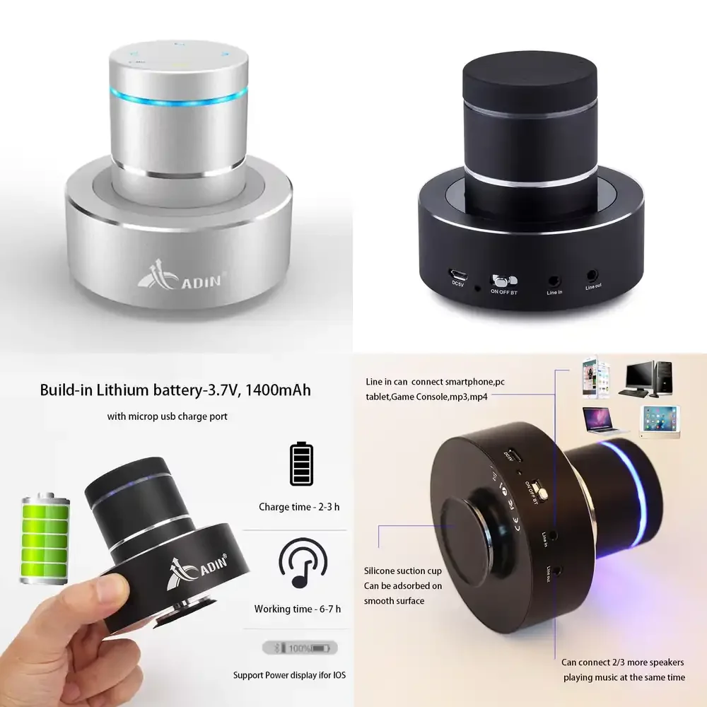 

Портативная аудиосистема Adin 26W с резонансным алюминиевым корпусом, встроенным аккумулятором 1400 мАч и микрофоном для мобильных устройств