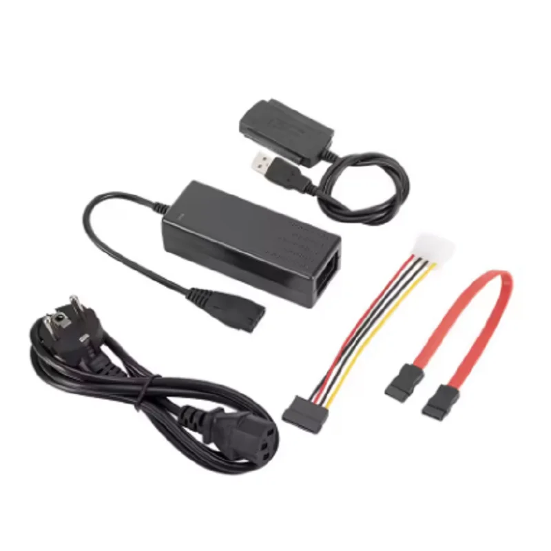 

Кабель-адаптер USB 2.0 для SATA IDE, конвертер для SATA 2.5/3.5 дюймовых SSD/HDD дисков, адаптер для жестких дисков для ПК, ноутбуков