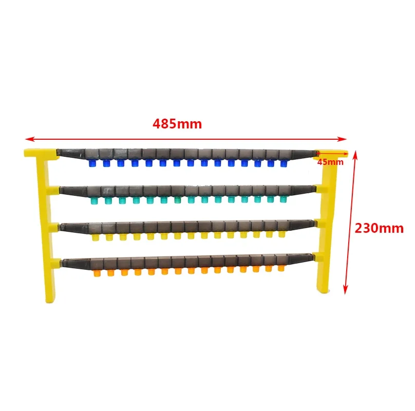 JZBZ Queen Rearing Frame Cell Cup Kit Strip Two Side Cell Bar with 60 Hole Base Mount Holder 70Pcs Cell Cup Beekeeping Equipment
