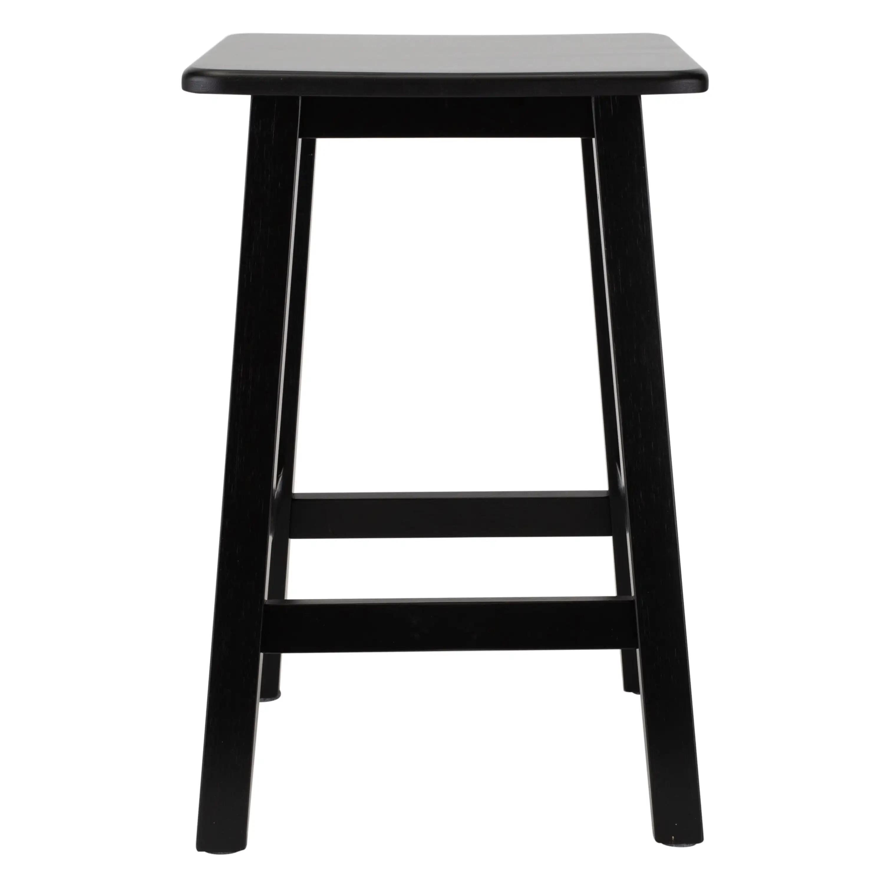 

Better Homes & Gardens Square 18in. High Indoor Backless Bamboo Bathroom Vanity Stool, Black