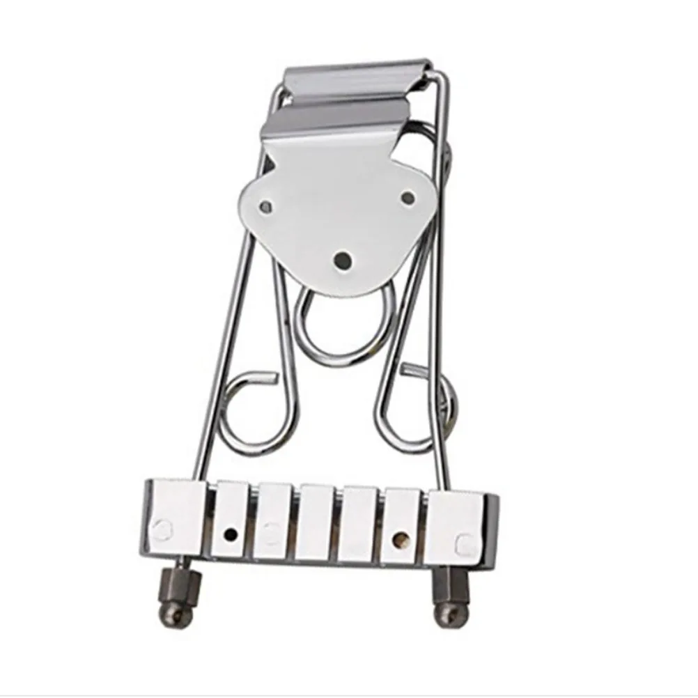 

Guitar 6 335 6 String Guitar Tailpiece Silver Zinc Wired Frame String Spacing 10mm Hardware Upgrade