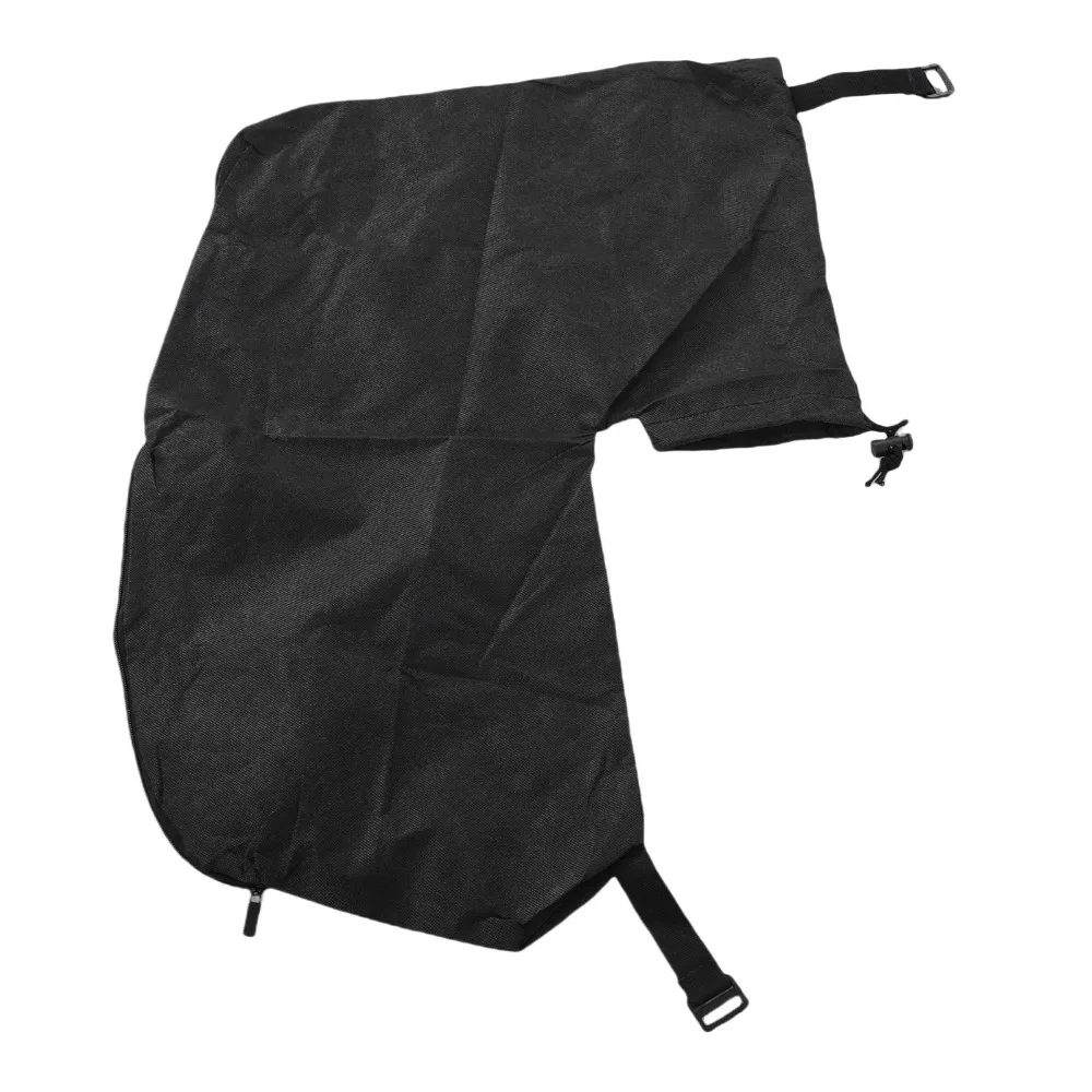 Durable Non Woven Fabric Leaf Blower Bag Black Universal Debris Catcher Bag Tear-Resistant Compact Outdoor Use Tool