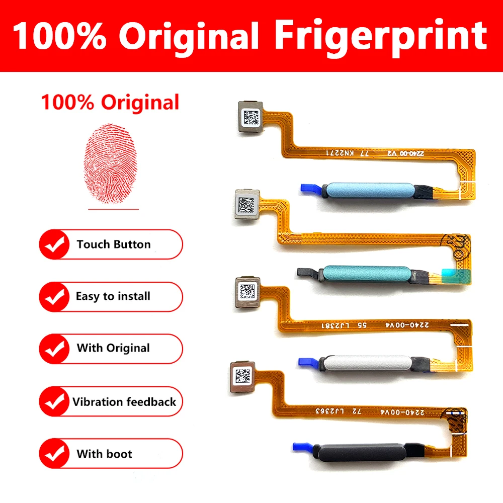 For Redmi Note 12 4G / Redmi Note 12 Pro 5G Fingerprint Sensor Scanner Touch ID Connect Motherboard Home Button Flex