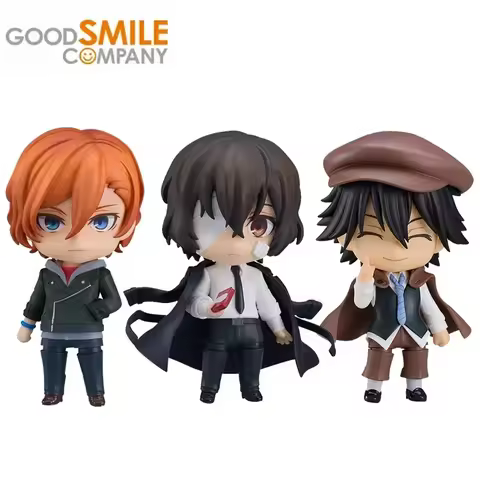Good Smile Original Nendoroid BUNGO STRAY DOGS Edogawa Ranpo Dazai Osamu Nakahara Chuuya Anime Action Figures Toys Kids Gift
