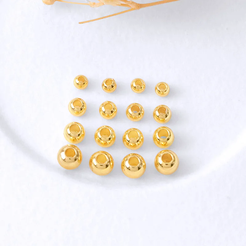 ลูกปัดเงินแท้ 925 ขนาด 2 มม. - 8 มม. สำหรับทำเครื่องประดับ ลูกปัดเว้นวรรคสำหรับสร้อยข้อมือ สร้อยคอ ต่างหู และงานประดิษฐ์เครื่องประดับ