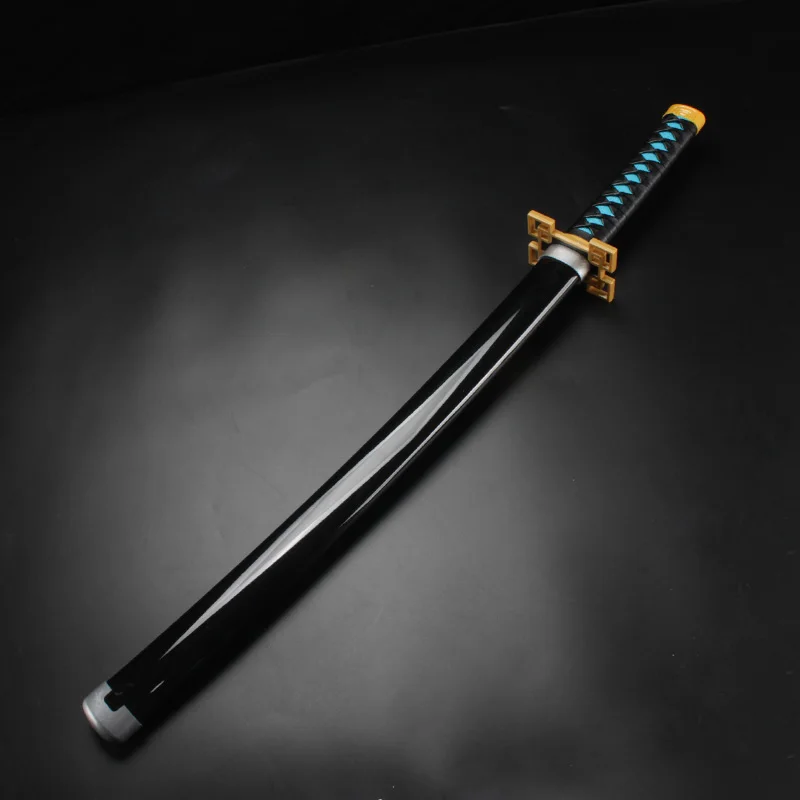 Demon Sword Katana Anime reproductie patroon cosplay rekwisieten met witte riem en zwaardhouder Muichirou karakters rollenspel