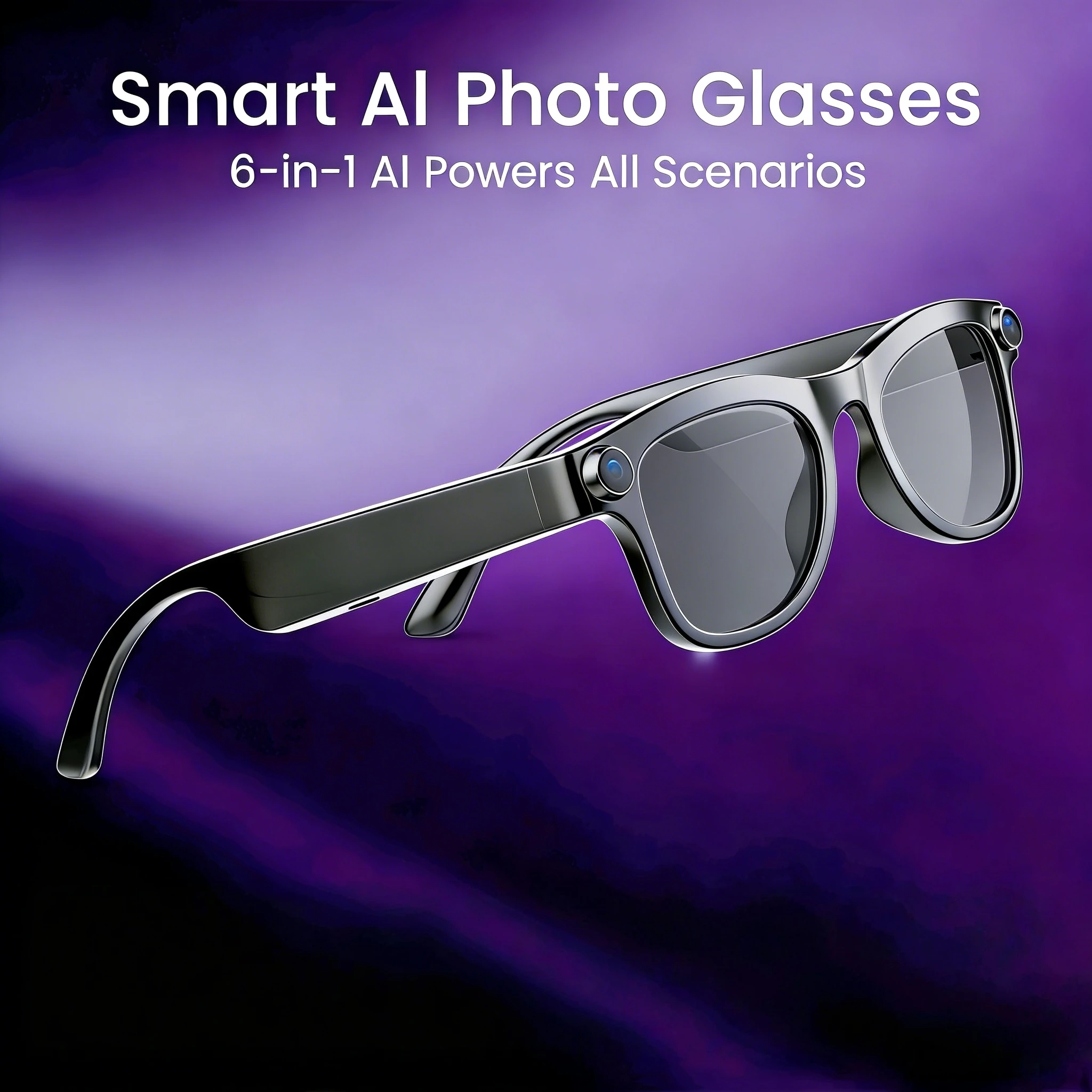 

with 200W pixels AI smart glasses