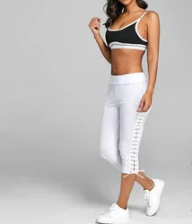 New Women's Skinny Pants Casual Pure Color Yoga Pants Sportwear Cropped Trousers Sport Trousers
