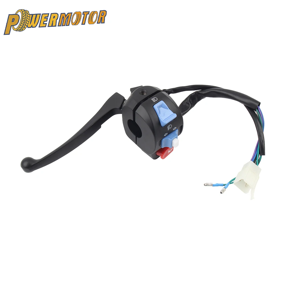 Motorcycle Scooter Moped Brake Lever Handlebar Switch Control Assembly Horn 12v 7/8 Inch 22mm Suitable for GY6 50cc 125cc 150cc