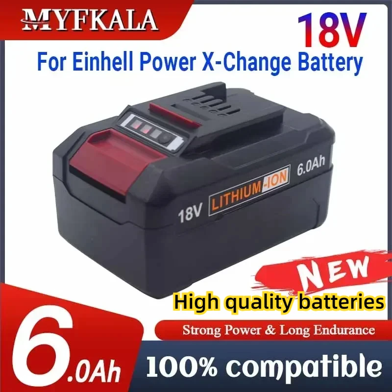 8000mAh Replacement Battery EIN18C2 Li-ion Batteria for EINHELL 18V Battery Power X-change PX-BAT4 4511396 4511437 Power Tools