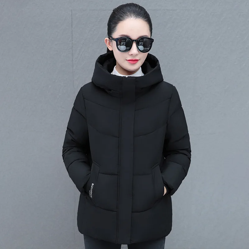 Down Cotton Jacket Women 2025 Winter Warm Short Hooded Warm Thickened cotton-padded Jacket Thickened Warm women's Clothing