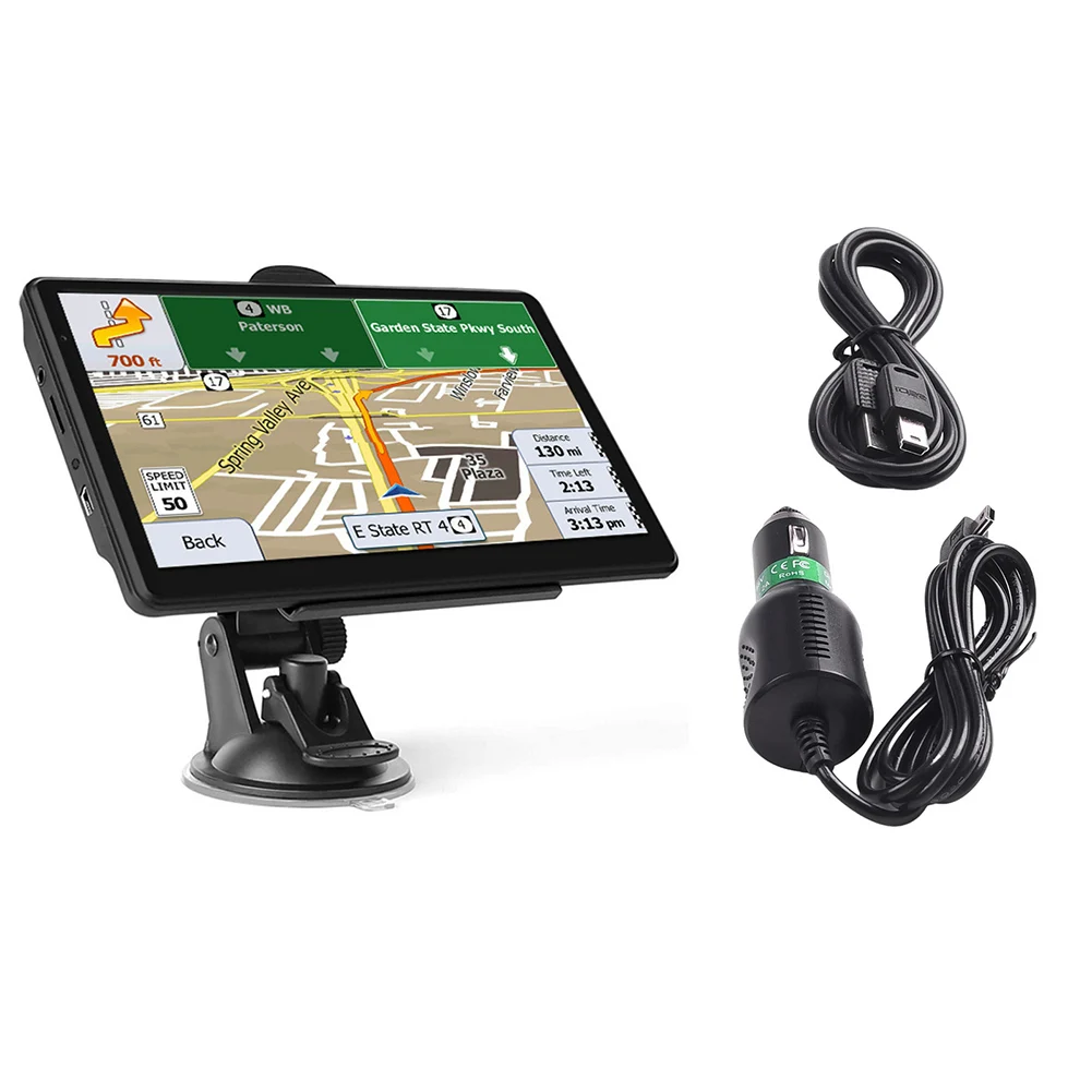 

7 Inch Display Car Navigation Outdoor Navigation Expandable Storage TF External Headphone Port Auto Protection