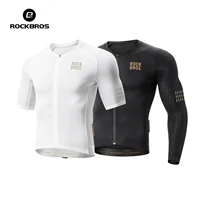 ROCKBROS Camiseta de Ciclismo de Verano Manga Corta Liviana Reflectiva Alta Elasticidad Transpirable Jersey para Hombres Ropa de Ciclismo MTB