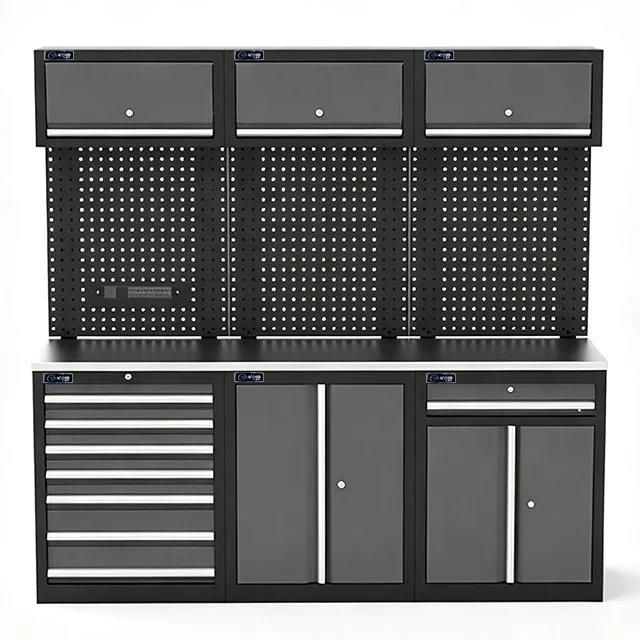 Custom Modular Work Bench Workshop Tool Cabinet Storage