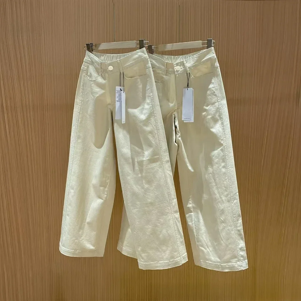 

al Women's Wide-leg pants Loose-Fit High waist Slimming Straight-Leg Draped Versatile Trousers Casual Pants Autumn New Arrival