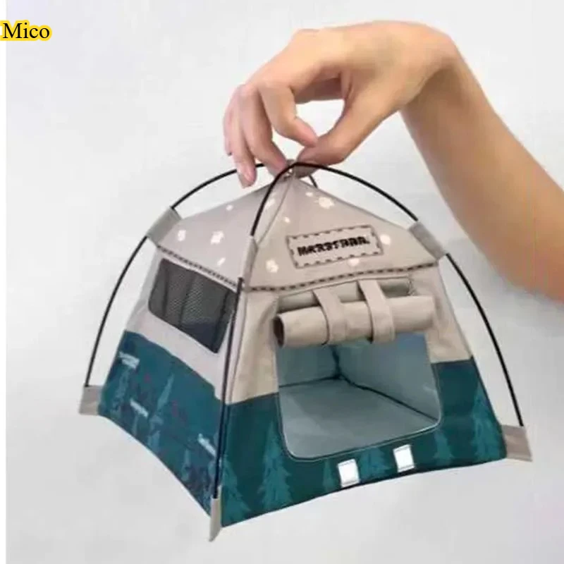 

Camping Mini Tent for Parrots | Summer Cool Bird Nest | Cute Desktop Pet Ornament