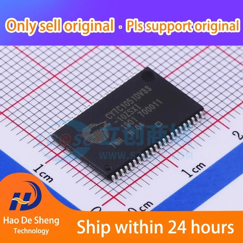 

10PCS/LOT CY7C1051DV33-10ZSXIT CY7C1051DV33 SRAM TSOP-44 New Original in Stock Power bank