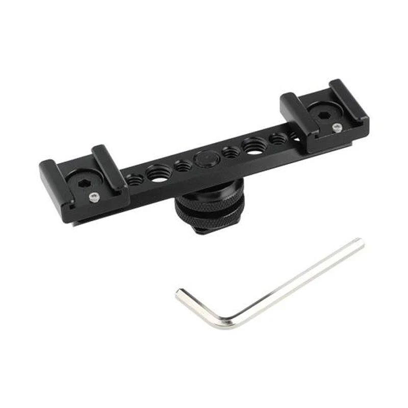 SZRIG Double End Hot Shoe Mount Support NATO Rail 105mm NATO Rail with 1/4