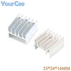 5pcs/1pc 25*24*16mm Heatsink Cooler Cooling Fin Aluminum Heat Sink Radiator TDA7294/L298 25X24X16mm