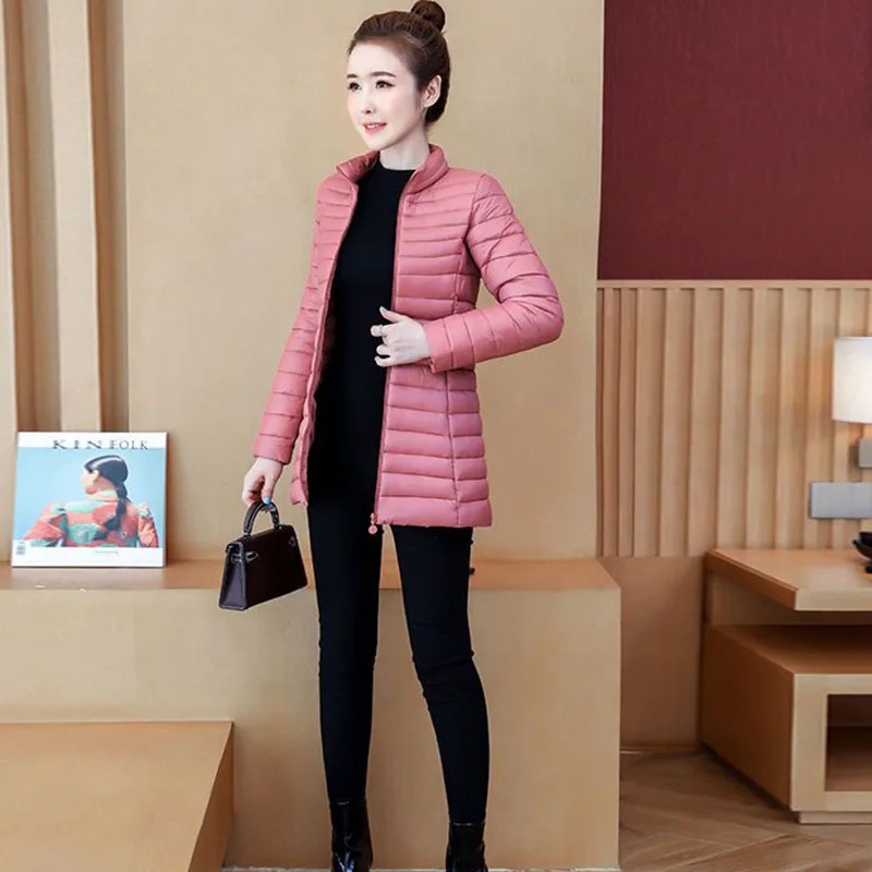 2025Herfst Winter Nieuwe Middelbare Leeftijd Katoenen Jas Vrouwen Parka Dunne Warme Losse Katoenen Gewatteerde Jas Vrouwelijke Casual Dames tops