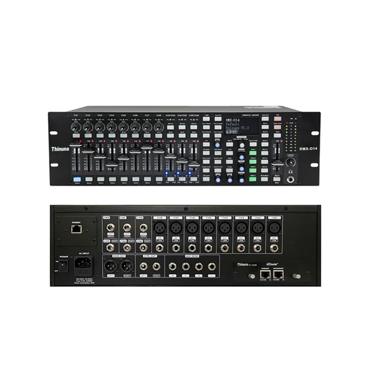 

Thinuna Cabinet Type Digital Mixer Console PA System Multifunction Professional Digital Audio Mixer With USB/Internet Control