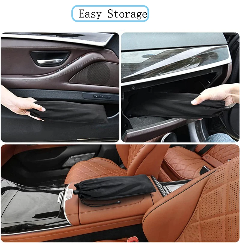 Car Sunshade Umbrella Car Front Window Sun Shade Cover Pull Ring/ Handle Type Summer Sun Interior Car Protection Accessories