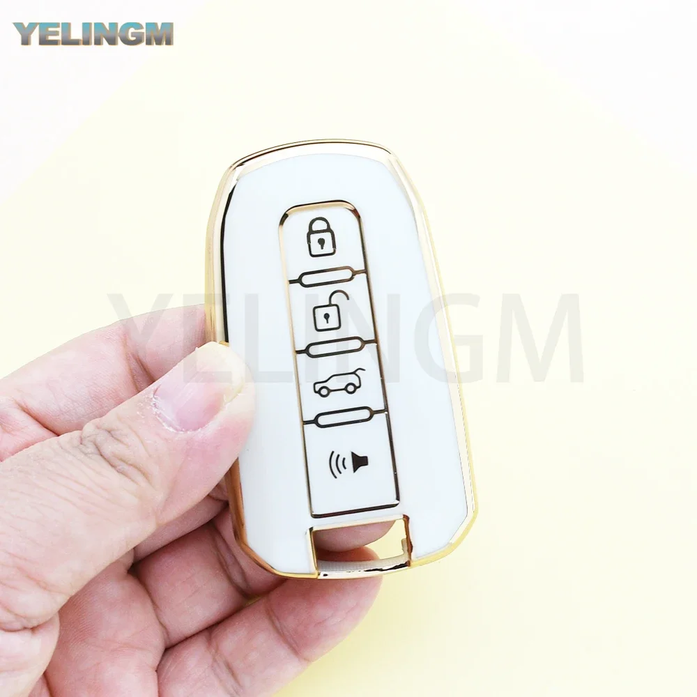 Smart Key Case Cover For Ssangyong Actyon Kyron Rodius Tivolan Ssangyong Korando C Rexton W Car Shell Fob Holder Soft TPU - view 5
