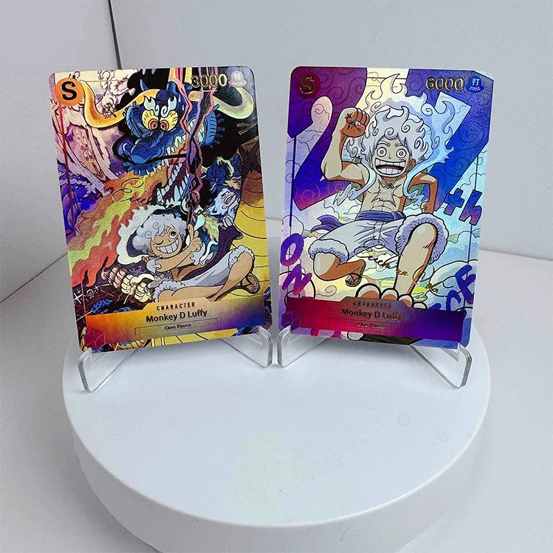 ONE PIECE Anime Characters Nami Roronoa Zoro Marco DIY Homemade Texture Collection Card Game Toys Christmas Birthday Gift