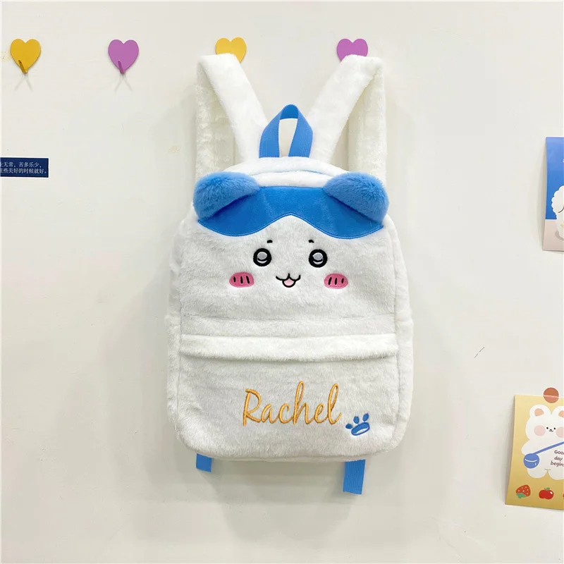 2024 New Cat Cute Cartoon Backpack Personalized Embroidered Name Student Large Capacity Opening School Bag