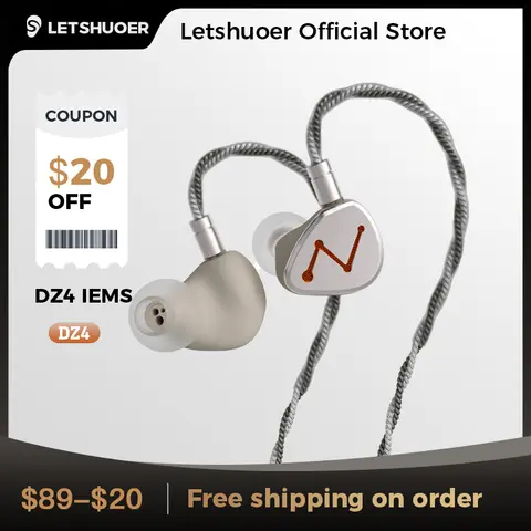 LETSHUOER DZ4 Trippeldynamiska Element Enkel R-Sonic Passiv Filtermodul EDC Hifi In-Ear Monitor 10 best sales letshuoer - №5