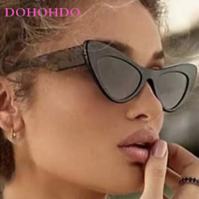

Fashion Brand Designer Small Cat Eye Sunglasses Woman Man Vintage Trend Glasses Lady Travel Street Photography Shades UV400 Очки