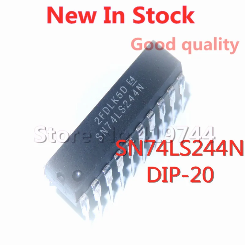 5PCS/LOT 74LS244 SN74LS244N DIP-20 buffer and line driver In Stock NEW Original IC