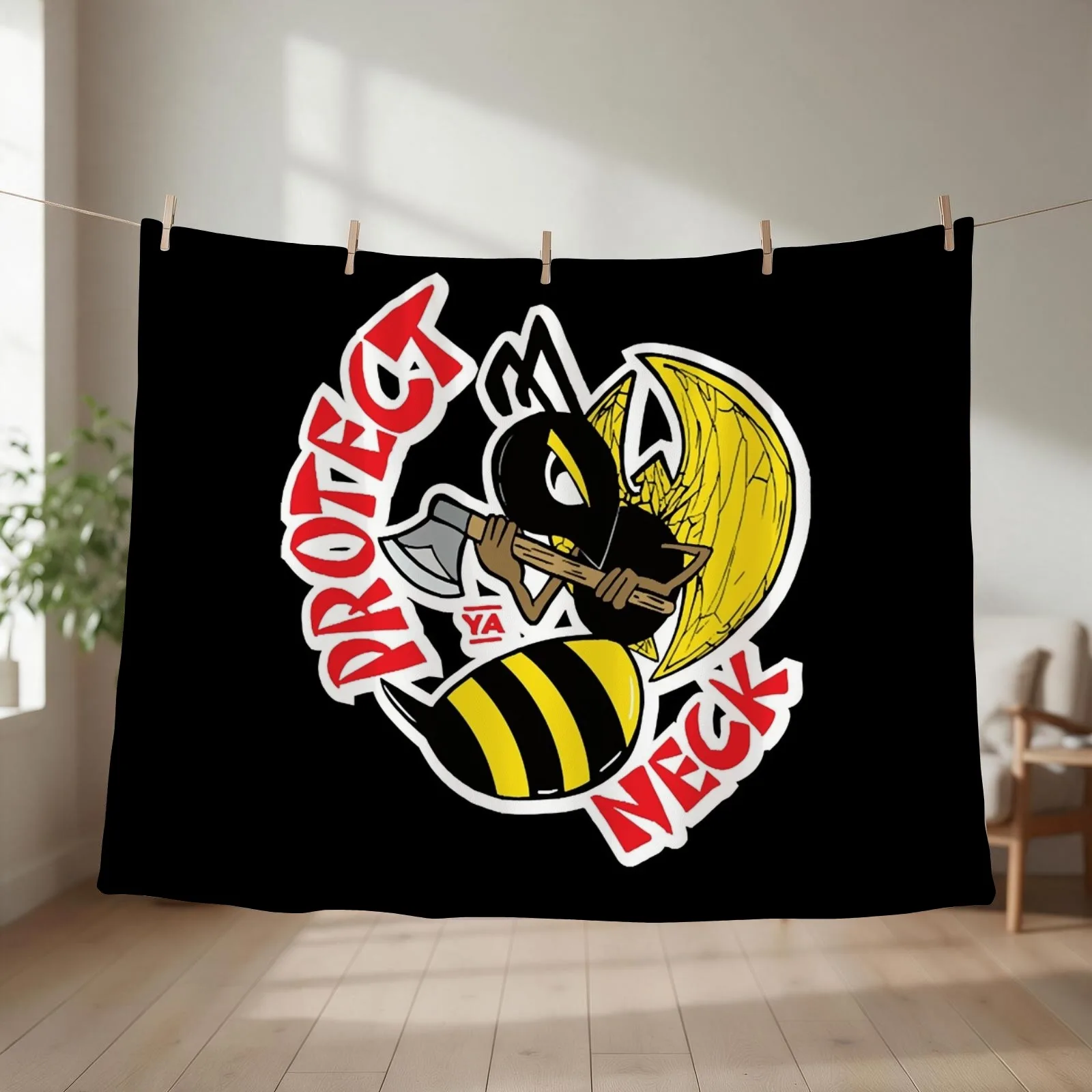 PROTECT YA NECK KILLA BEE Throw Blanket Extra Large Throw Multi-Purpose Thermal Summer Blankets