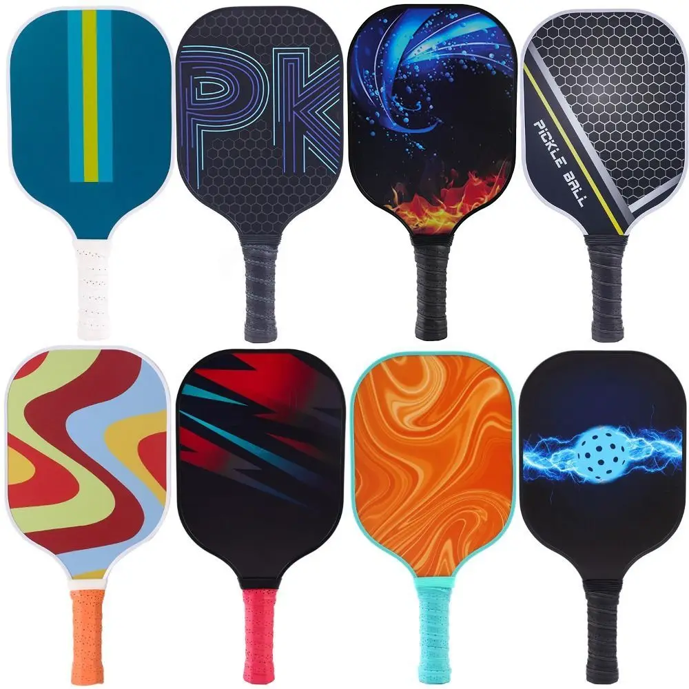 Duurzaam Glasvezel Oppervlak Pickleball Paddle Lichtgewicht Antislip Grip Pickleball Racket Honingraat Kern Sport Racket