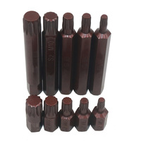 1pc 30/75mm Star Screwdriver Bit 10mm Shank Magnetic Spline Batch Head M5 M6 M8 M10 M12 For Electric Wrench Socket Bit