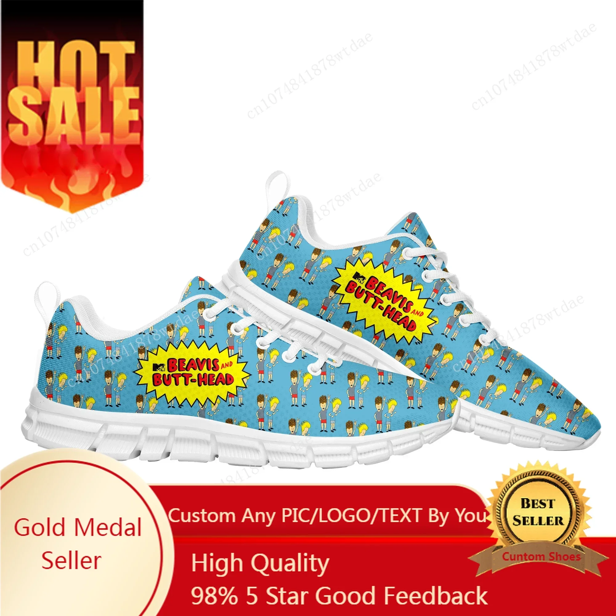 Butthead Butt Head Rock N Roll Sports Shoes Mens Womens Teenager Kids Children Sneakers High Quality Manga Sneaker Custom Shoe