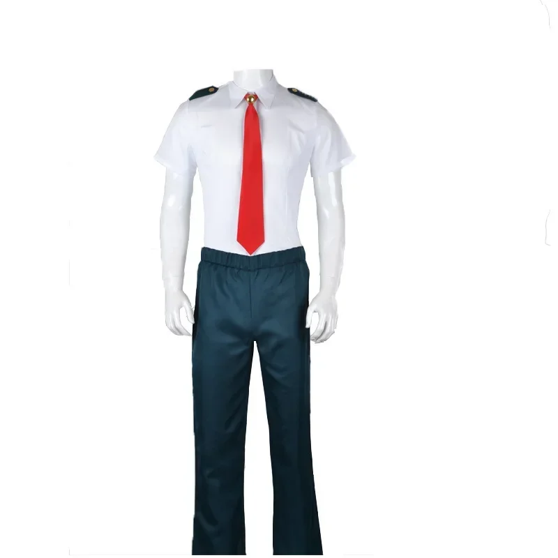 Anime meu herói academia midoriya izuku cosplay traje todoroki shoto uniforme escolar conjunto peruca terno unisex halloween role play