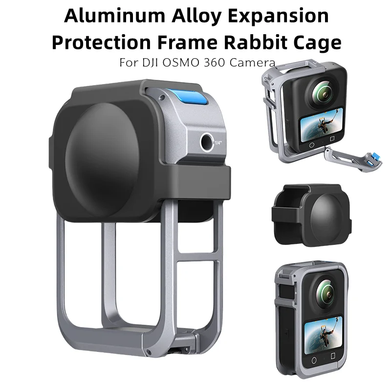 

Для камеры DJI Osmo 360, расширяемая защитная рамка из алюминиевого сплава для экшн-камеры OSMO 360, аксессуары, металлическая клетка