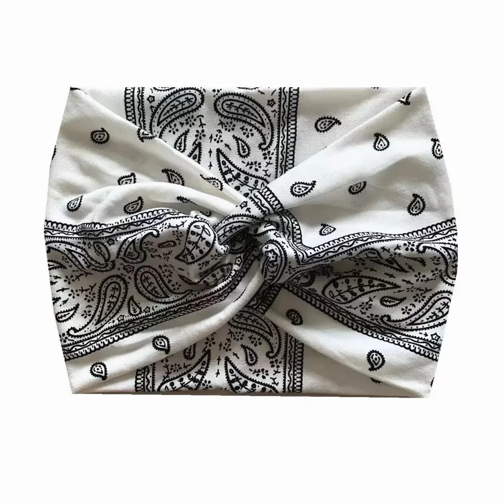 Breites Stirnband mit Bohemian-Print – wasserabsorbierend, Kreuzgurte, geeignet für Yoga, Laufen und den täglichen Gebrauch – Detail 7