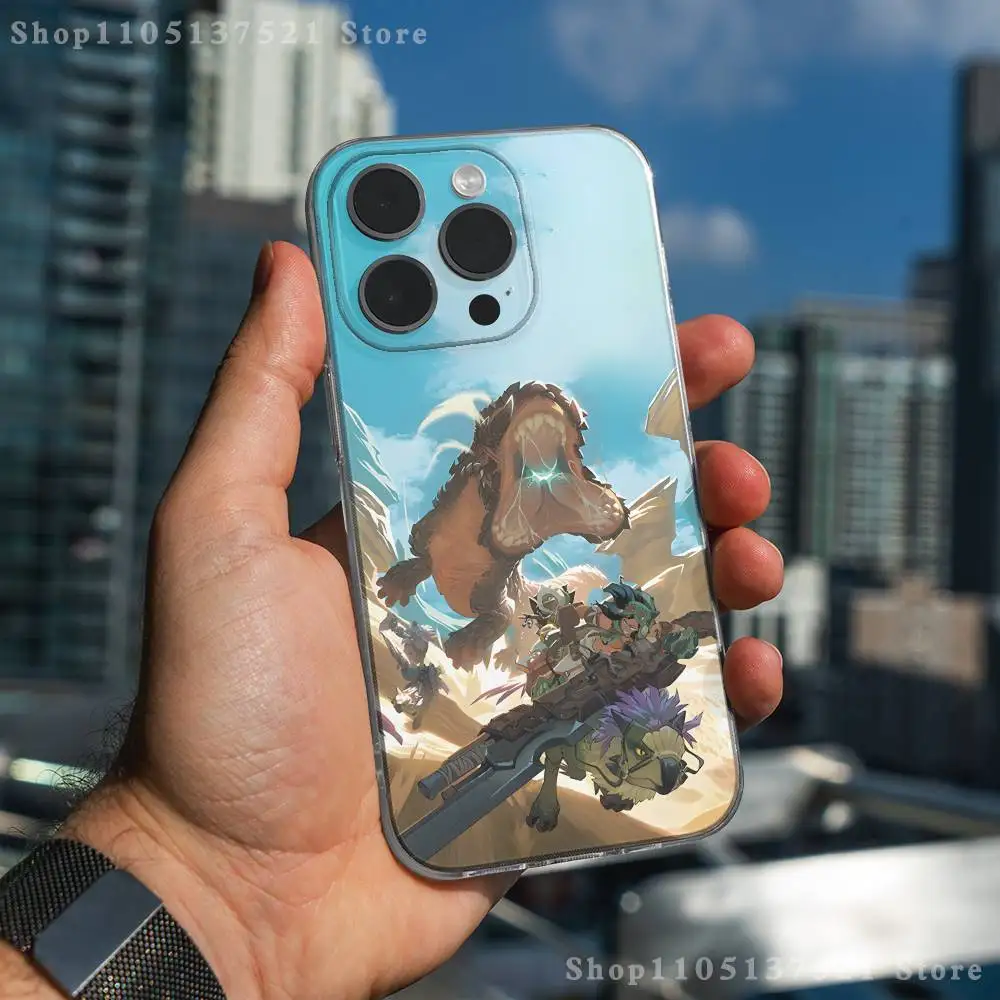 حافظة هاتف M-Monster H-Hunter Wilds لهاتف iPhone 17,16,15,14,13,12,11 Pro,Max,Plus,X,XS,XR,SE4,E غطاء ناعم شفاف صغير #4